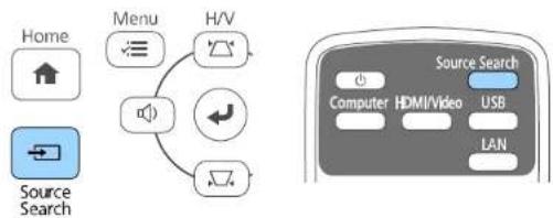 graph TD A["Home"] --> B["Menu"] C["Source Search"] --> D["Media/Video Icon"] B --> E["H/V Icon"] D --> F["Radio Icon"] E --> G["Central Media/Video Interface"] F --> G G --> H["Computer HDMI/Video USB LAN"]