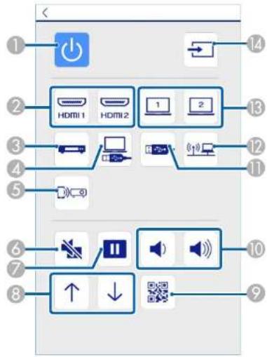 EPSON EB-X39 - Een netwerkcomputer bedienen via een webbrowser - 1