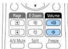 EPSON EB-X39 - Het volume regelen met de volumeknoppen - 2
