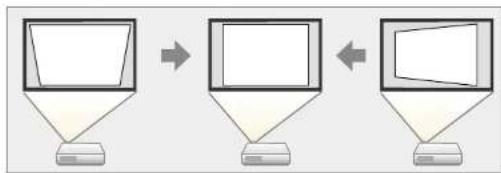 EPSON EB-X39 - De beeldvorm corrigeren met de keystone-knoppen - 1