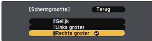 [Schermgrootte] Terug Gelijk Links groter Rechts groter