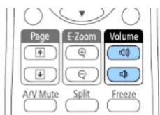 EPSON EB-W05 - Het volume regelen met de volumeknoppen - 2