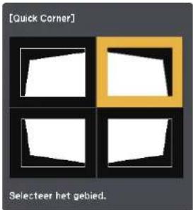 [Snelle hoek] Selecteer het gebied.