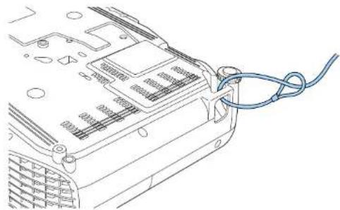 EPSON EB-W05 - Een beveiligingskabel installeren - 2
