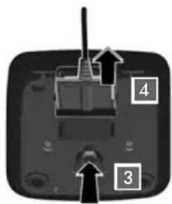 GIGASET AL275A - Lader (indien meegeleverd) aansluiten - 3