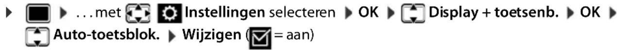 GIGASET S650 - Automatische toetsblokkering in-/uitschakelen - 1