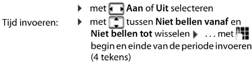 GIGASET S650 - Tijdschakeling voor externe oproepen - 3