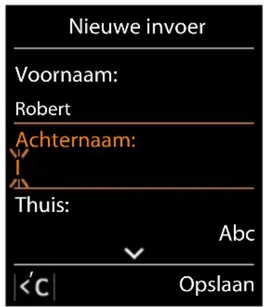 GIGASET S650 - Contactpersoon aanmaken - 1