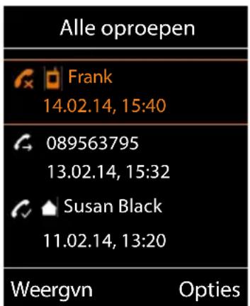 GIGASET S650 - Kiezen uit een oproepenlijst - 2