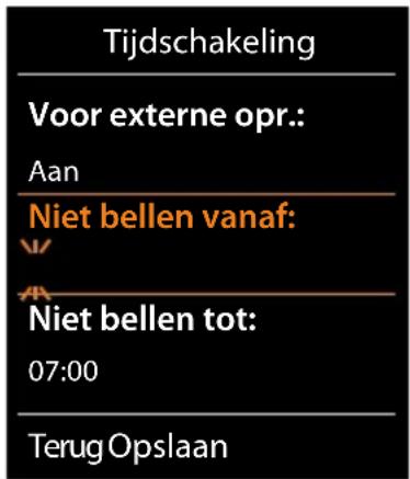 GIGASET S650 - Tijdschakeling voor externe oproepen - 4