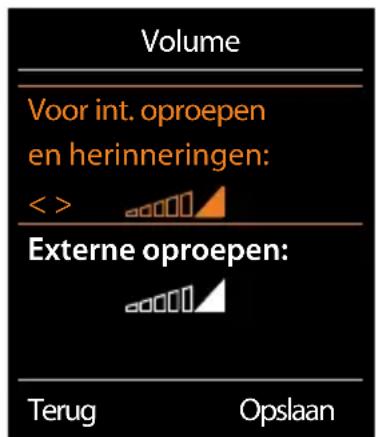 GIGASET S650 - Volume van het oproepsignaal - 2