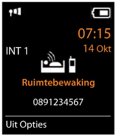 GIGASET S650 - Ruimtebewaking inschakelen en instellen - 1