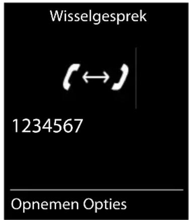 GIGASET S650 - Wisselgesprek bij een externe oproep - 1