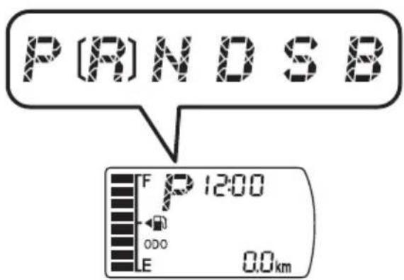 P(R)NDSB F P 1200 ODO E 0.0km