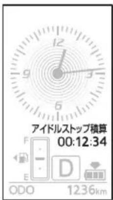 アイドルストップ積算 00:12:34 ODO 1236km