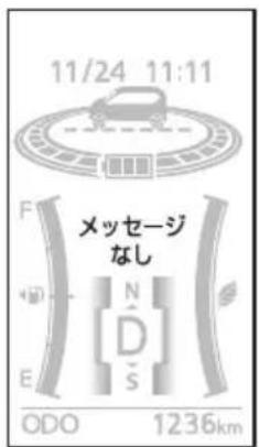 11/24 11:11 F メッセージ なし N D S E ODO 1236km