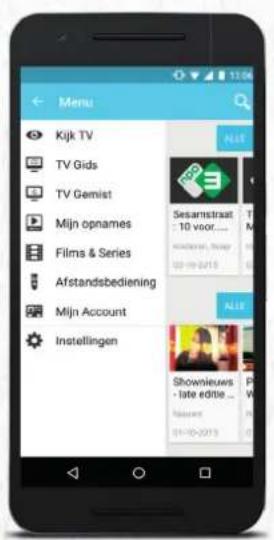 Menu Kijk TV TV Gids TV Gemist Mijn opnames Films & Series Afstandsbediening Mijn Account Instellingen NAT Sesamstraat : 10 voor.... Kadzene, Hoay 03-10-2015 ALL Showniews - late editie ... P#s W# 01-10-2015