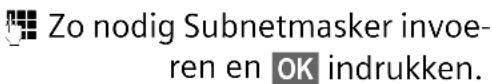 TARGA DIP Phone 450 - Subnetmasker bekijken/wijzigen - 1