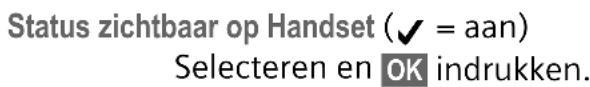 TARGA DIP Phone 450 - Weergave van VoIP-statuscodes in-/uitschakelen - 2