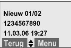 TARGA DIP Phone 450 - Inbox openen met de toets 📧 - 1
