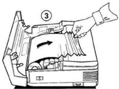 Illustratie van een hand die een component in een machine plaatst, met interne onderdelen en bewegingsrichting (geen tekst of symbolen)