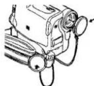 PANASONIC NV-GS30E - Bevestigen van de lensdop - 3
