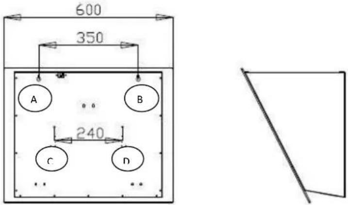 600 350 A B 240 C D
