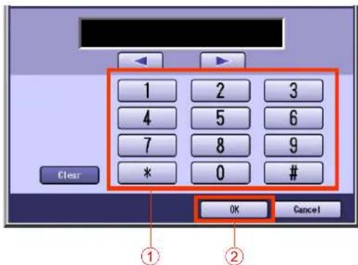 1 2 3 4 5 6 7 8 9 * 0 # Clear OK Cancel
