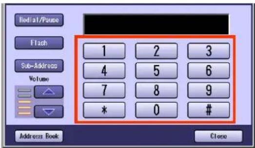 Iedial/Pause Flash Sub-Address Volume 1 2 3 4 5 6 7 8 9 * 0 # Address Book Clone