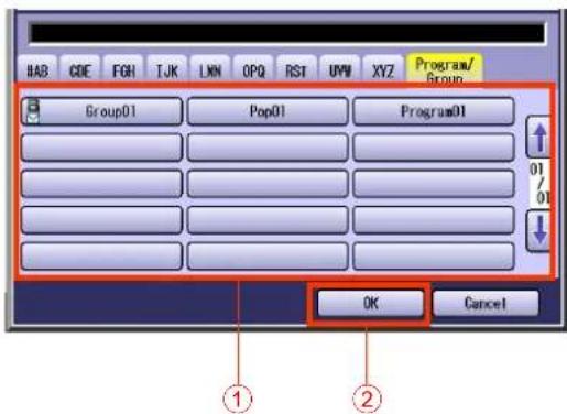 HAB COE FGH TJK LKN OPQ RST UWV XYZ Program/Group Group01 Pop01 Program01 01/01 OK Cancel