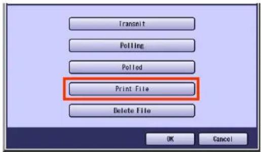 Transmit Polling Polled Print File Delete File OK Cancel