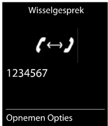 GIGASET C570 Duo - Wisselgesprek bij een externe oproep - 1