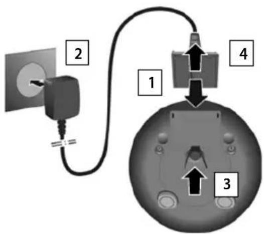 GIGASET C570 Duo - Lader aansluiten - 1