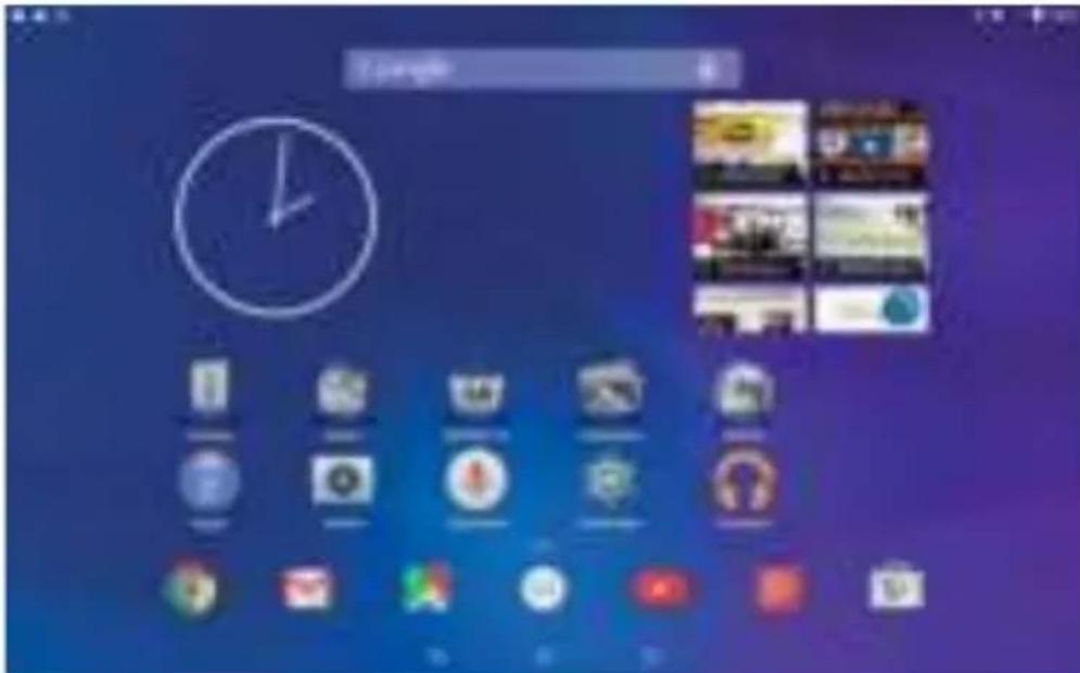MEDION LifeTab X10605 - Beschrijving van het startscherm - 1