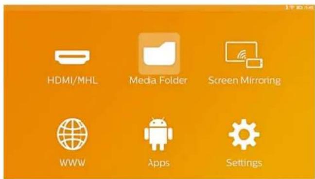 PHILIPS Picopix Pro - Media weergeven via DLNA - 1