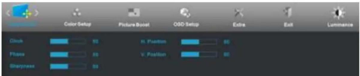 AOC I960PRDA - Beeldinstelling - 1