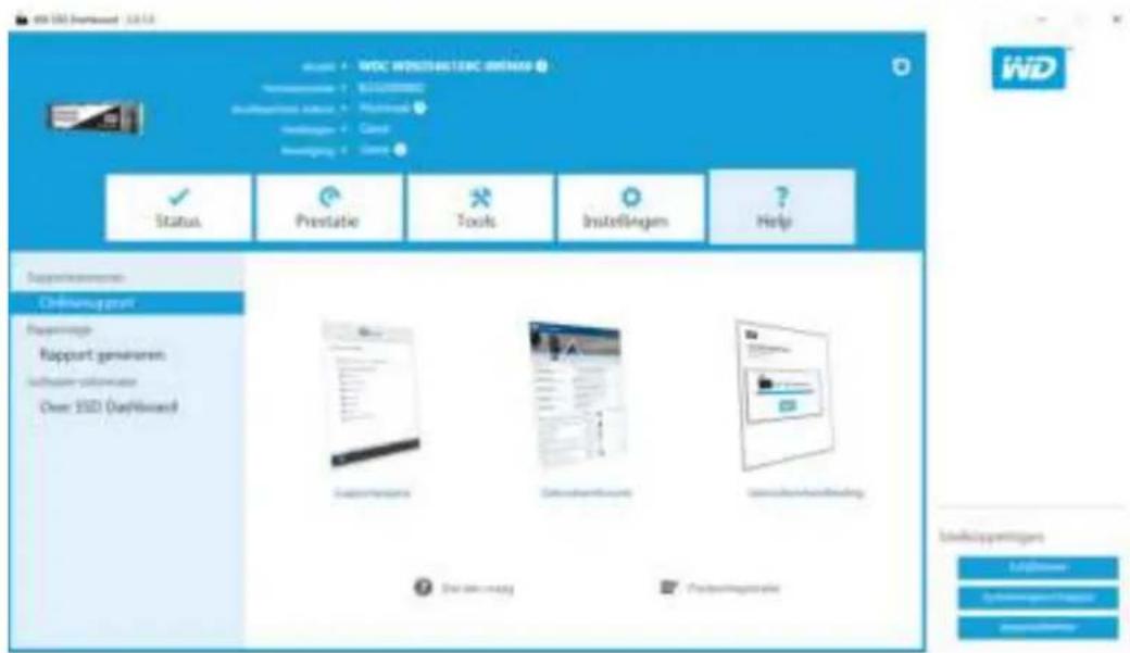 WESTERN DIGITAL SSD Dashboard - Onlinesupport - 1