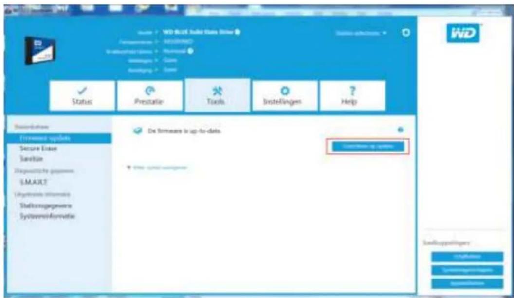WESTERN DIGITAL SSD Dashboard - Firmware-update - 1