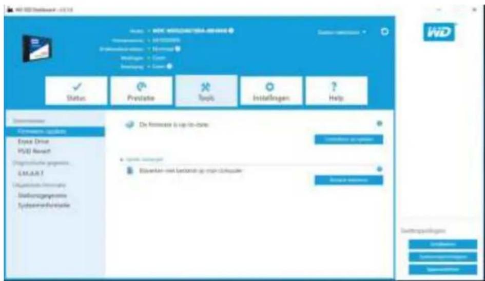 WESTERN DIGITAL SSD Dashboard - Update uitvoeren met opstartbare USB-schijf - 1