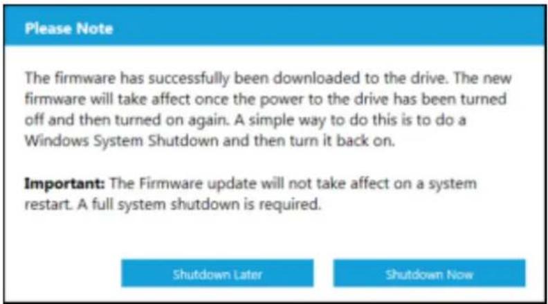 WESTERN DIGITAL SSD Dashboard - Firmware-update - 3