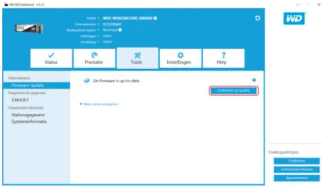 WD ISO 100000 - 2.3.1.6 Wistar WDC WDS258613RC-WDENKR Formworkname: B332004WD Beizhousweld type: New manual Moldingen: Globin Beizhing: Gloem Status Prestatie Tools Instellingen ? Help Stationsbetweim Firmware update Diagnostische gegenverms SMART Uitzgeltende informate Stationagegevens Systemeinformatione De firmware is up-to-date. Contrauware up updates. Other updates are required Snellkoppelnigungen Sugelbauer Schlussgeschäften Applausehmen