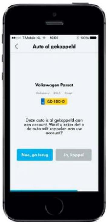 Auto al gekoppeld Volkswagen Passat Gd-100-D Deze auto is al gekoppeld aan een account. Weet u zeker dat u de auto wilt koppelen aan uw account? Nee, ga terug Ja, koppel
