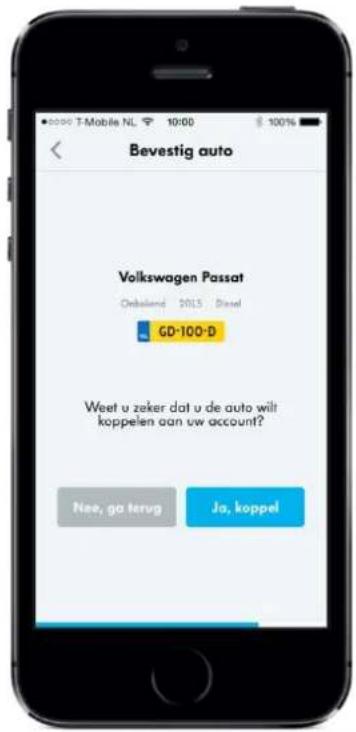 Bevestig auto Volkswagen Passat Onkland 2015 Diesel GD-100-D Weet u zeker dat u de auto wilt koppelen aan uw account? Nee, go terug Ja, koppel