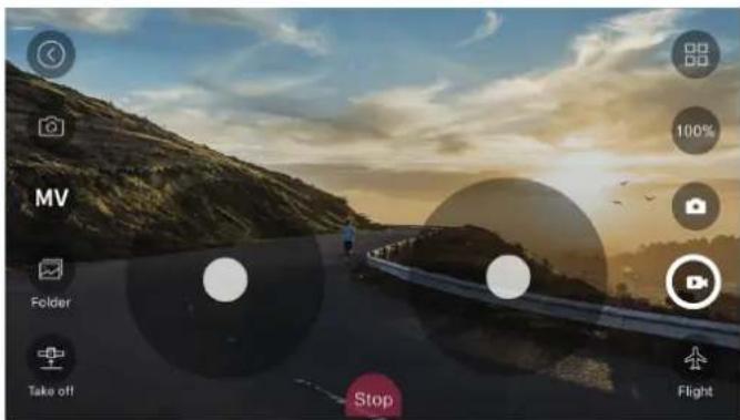Vizu Drone X22 - Een filmopname starten met de app - 1