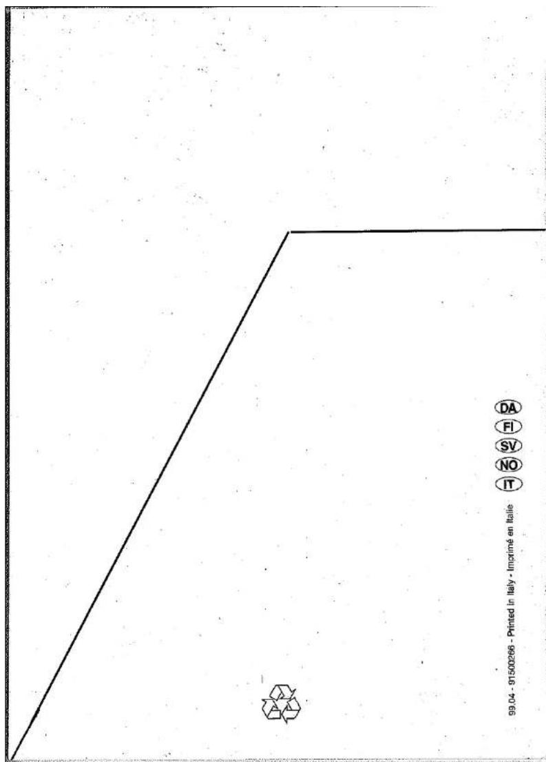 DA FI SV NO IT 99.04 - 91500266 - Printed in Italy - Imorimé en Italie