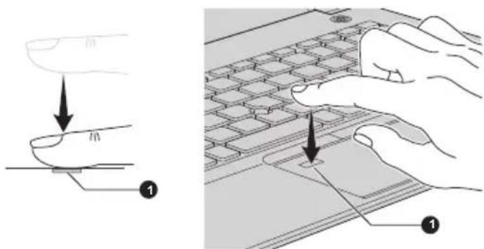 Dynabook Tecra X50-F-15N - De vingerafdruksensor gebruiken - 1