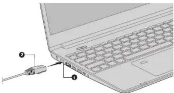 Dynabook Satellite Pro L50-G-11G - De LAN-kabel aansluiten - 2