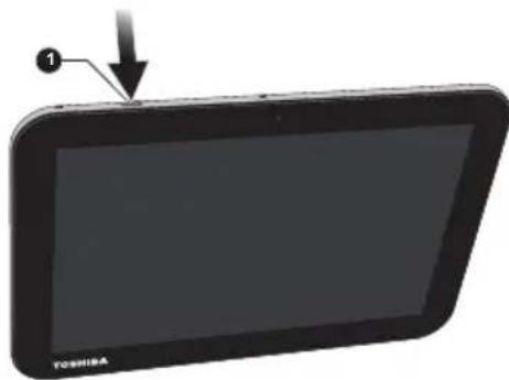 TOSHIBA Excite X10 - Afbeelding 3-5 De tablet inschakelen - 1