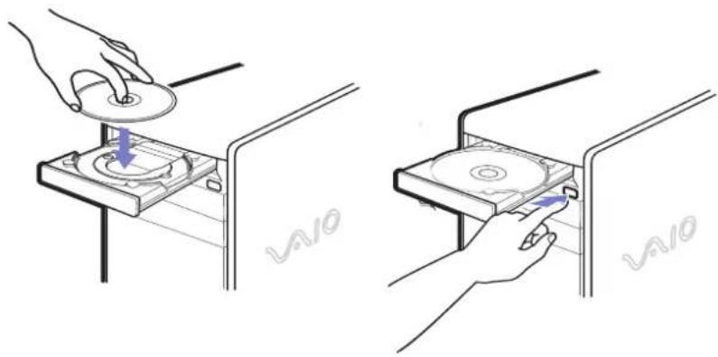 SONY Vaio PCV-RS404 - De optische schijven gebruiken - 1