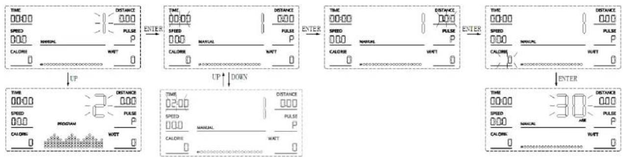 VirtuFit Low Entry 1.2i - HANDMATIGE MODUS (PROGRAMMA 1) - 1